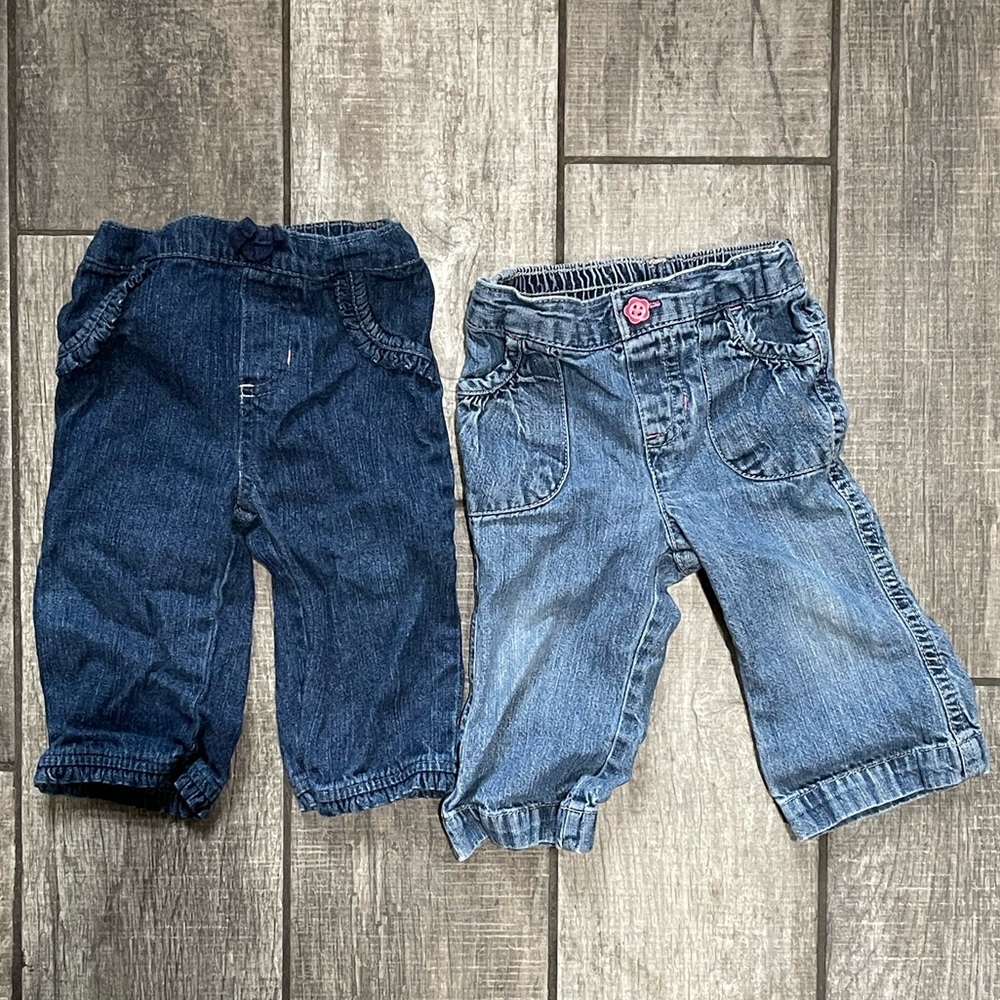 6-9 Month Baby Jeans (2 Pairs)